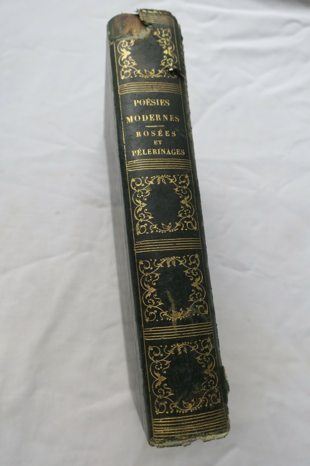 Two 19th-century French literary works bound together<span class="lla-card-orig-wrap"><span class="lla-card-orig">❦ Madame Hermance Lesguillon Rosées .. ANGLEMONT PELERINAGES</span></span> - La Librairie Antique
