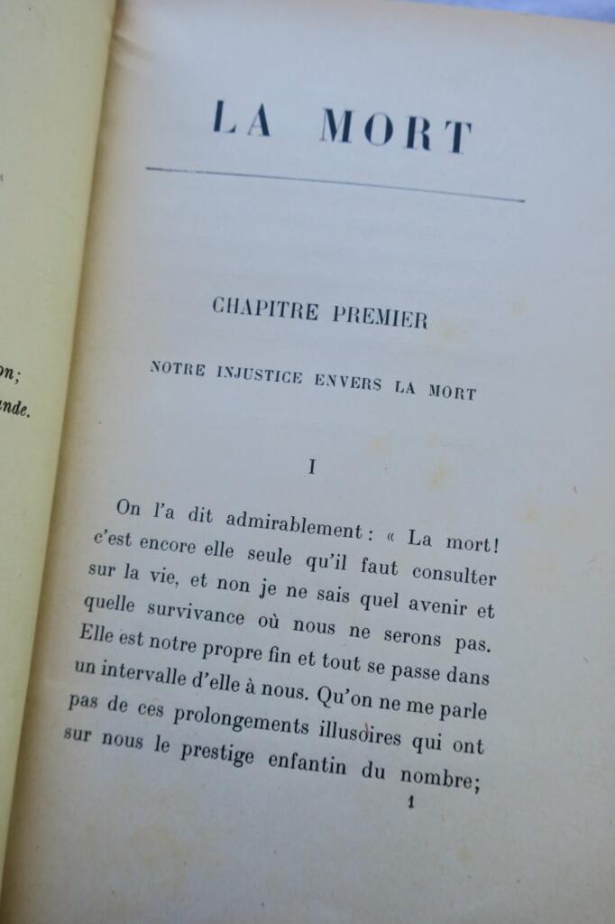 Maeterlinck's reflection on death