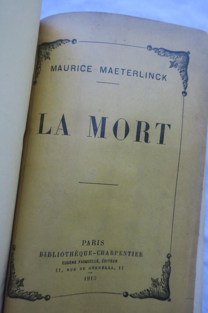 Maeterlinck's reflection on death
