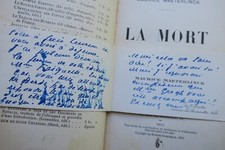 Maeterlinck La Mort + dédicace + ..