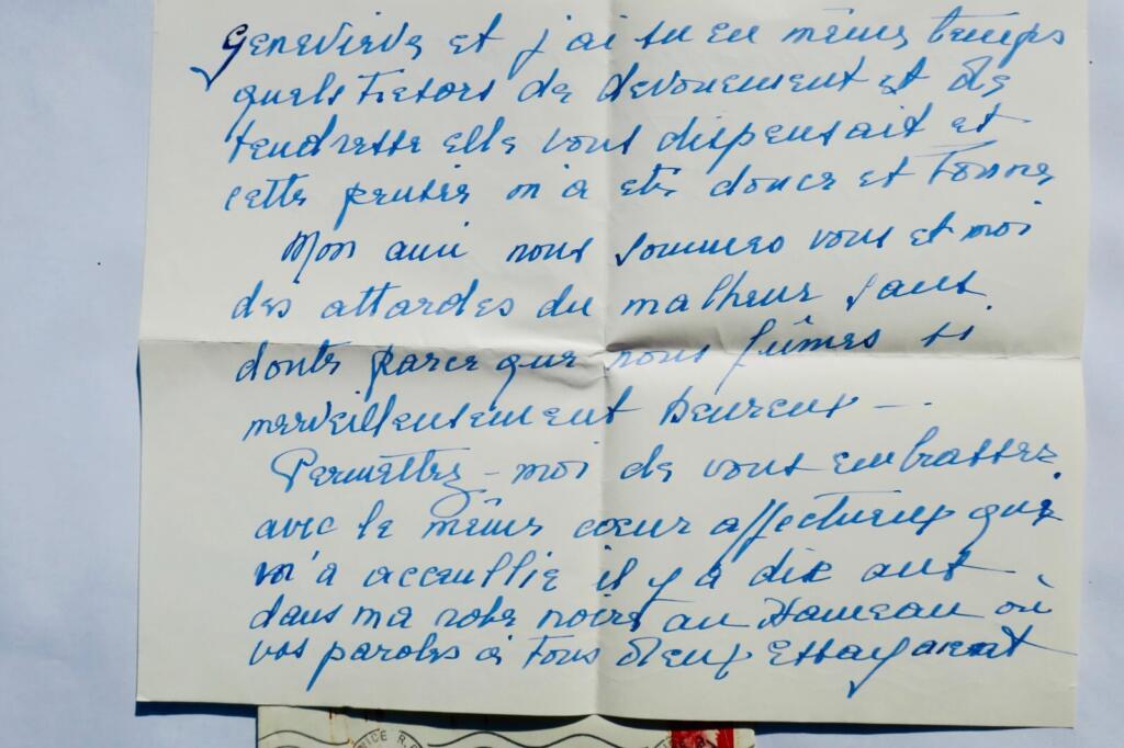 Signed autograph letter to poet Fernand Gregh