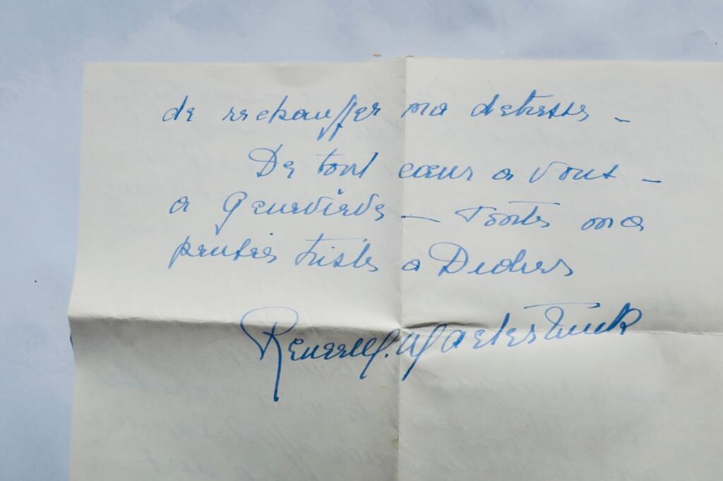 Signed autograph letter to poet Fernand Gregh