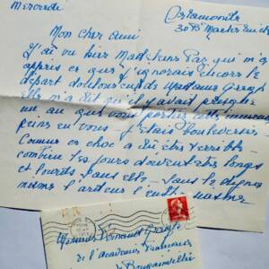 Maeterlinck Mme belle lettre autographe signée