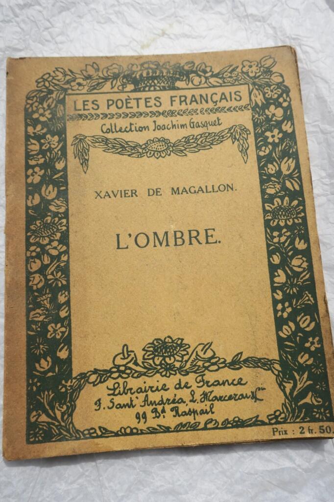 MAGALLON Xavier de. L’OMBRE + dédicace