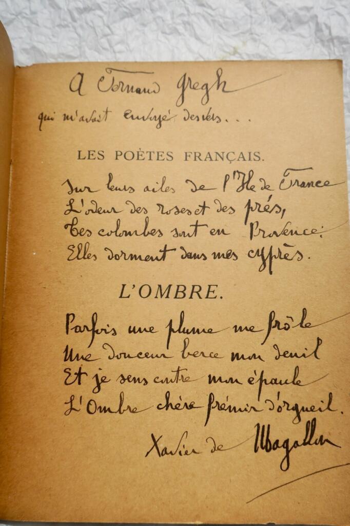 MAGALLON Xavier de. L’OMBRE + dédicace