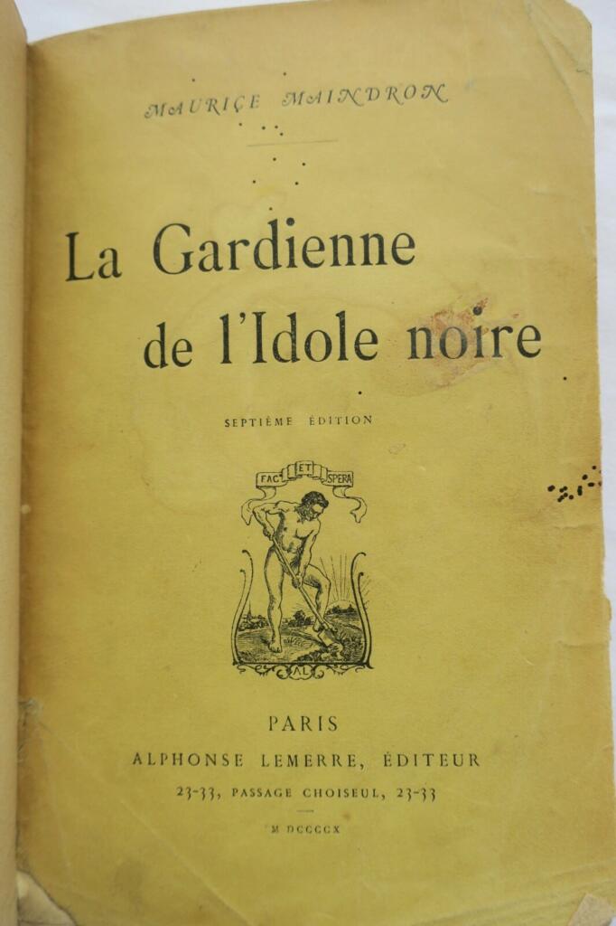 MAINDRON La Gardienne de l’idole noire 1910