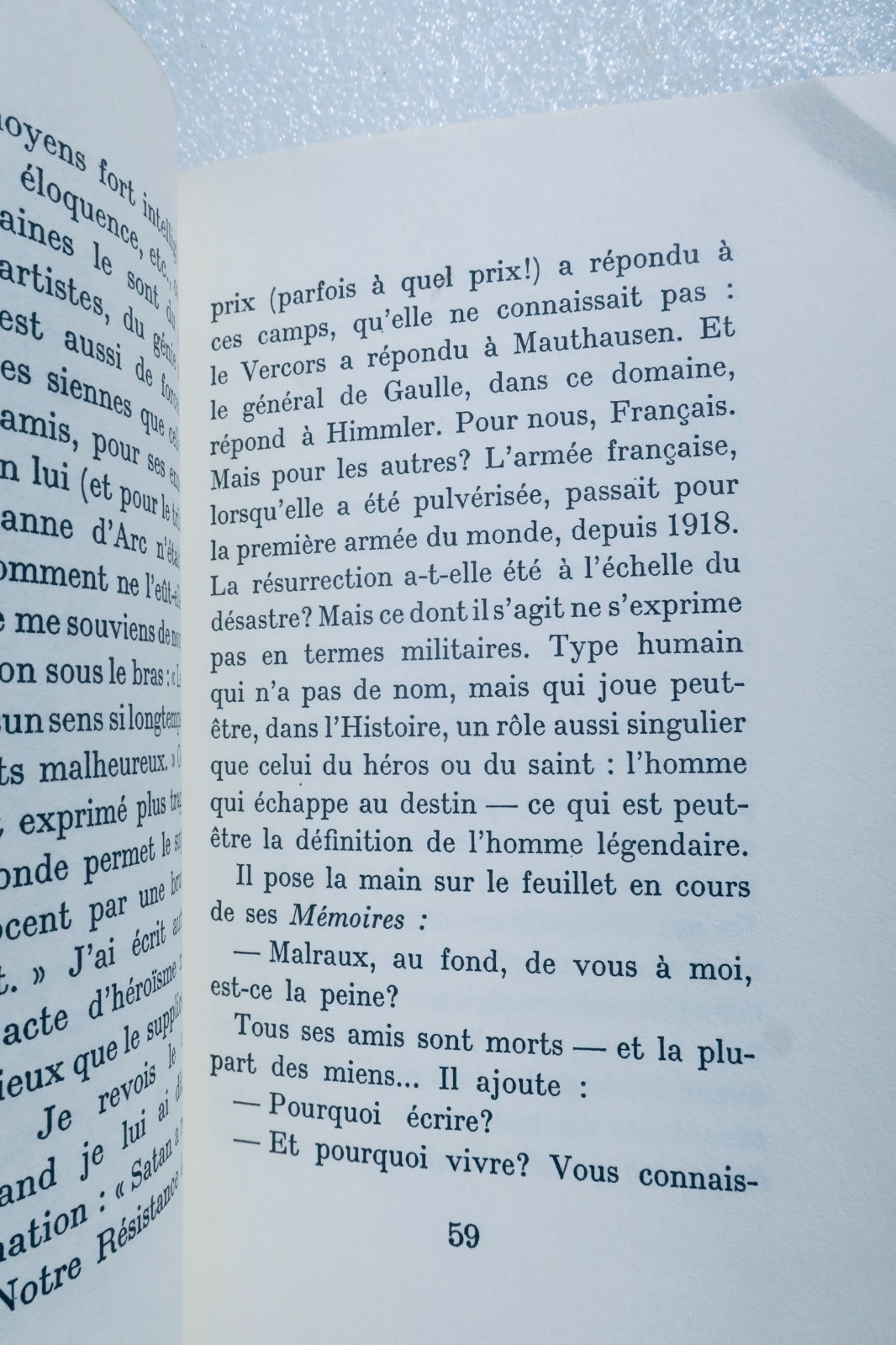 André Malraux. The Oak Trees We Cut Down... 1971