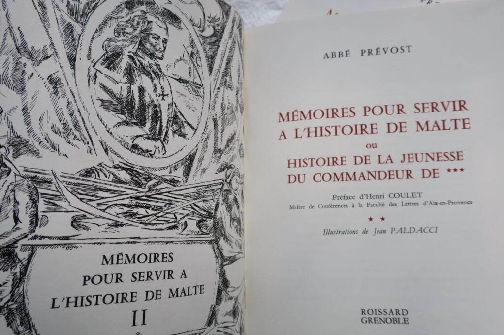 MALTE ABBE PREVOST MEMOIRES POUR SERVIR A L’HISTOIRE DE MALTE OU HISTOIRE DE LA