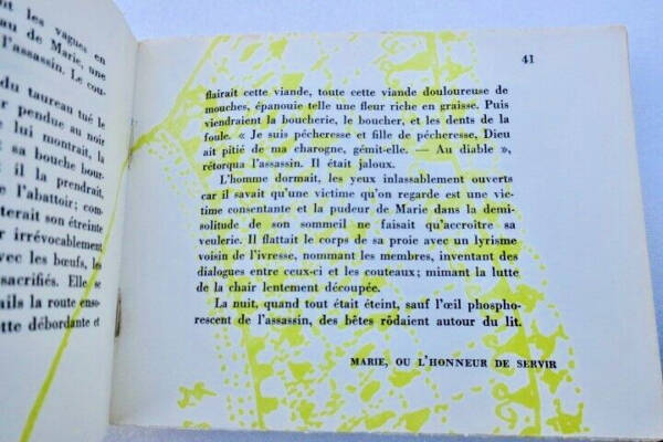 MANSOUR (Joyce). Les Gisants satisfaits SP