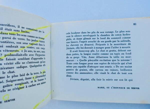 MANSOUR (Joyce). Les Gisants satisfaits SP