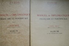 Manuel & albums de diplomatie (paléographie et diplomatie médiévale) Françai... – Image 16