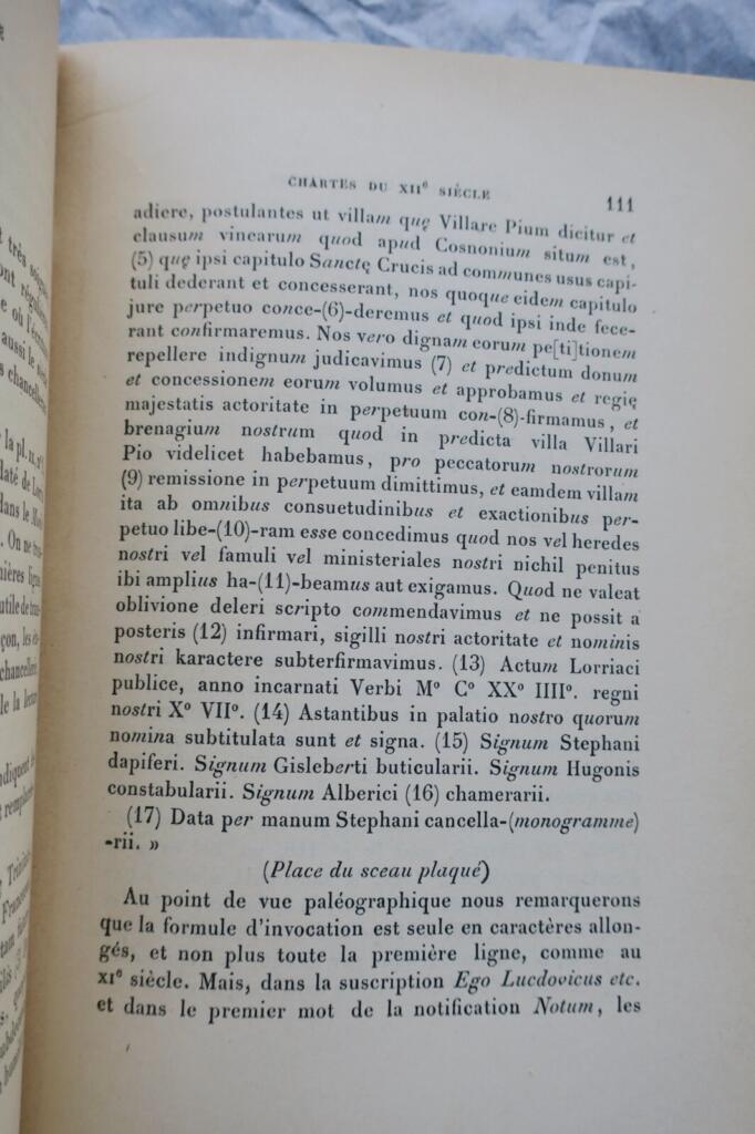 Manuel de paléographie latine et française du VI ème au XVII ème siècle