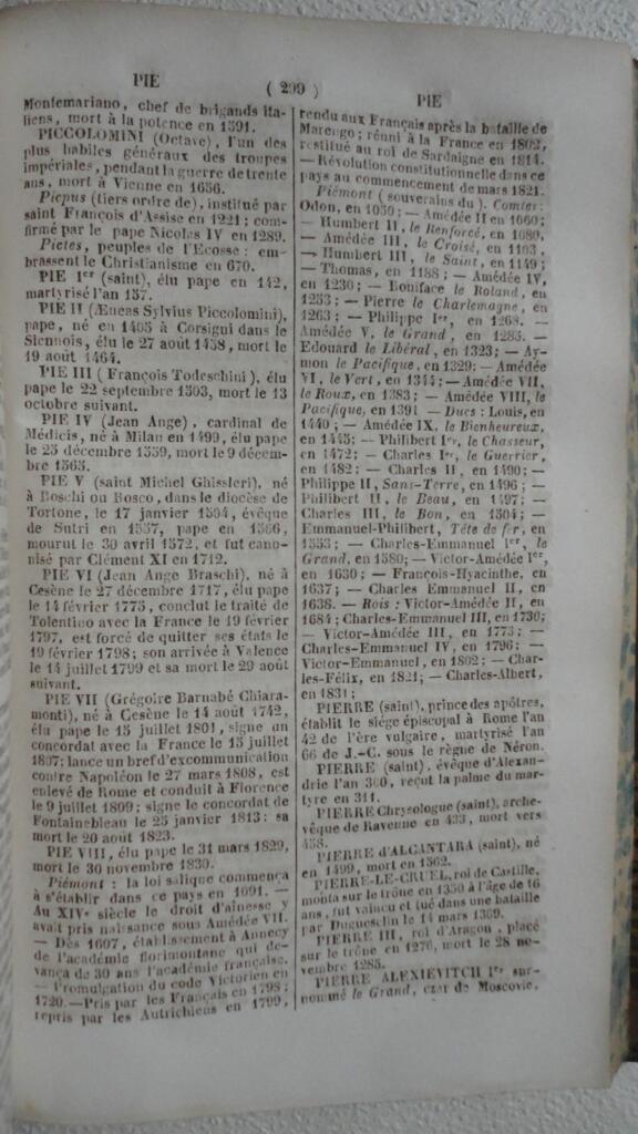 Historical and Biographical Dates Dictionary 1839