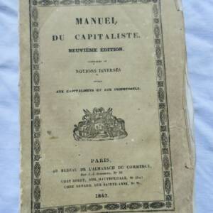MANUEL DU CAPITALISME OU TABLEAU EN FORME DE COMPTES FAITS POUR LE CALCUL