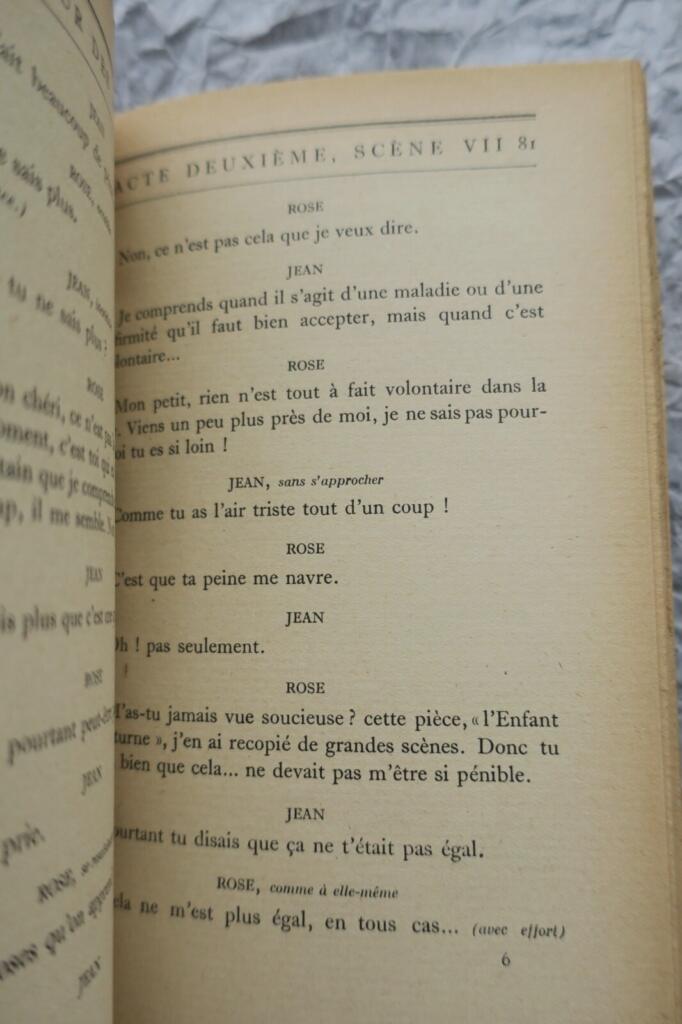 MARCEL, Gabriel Le Coeur des autres. Trois actes