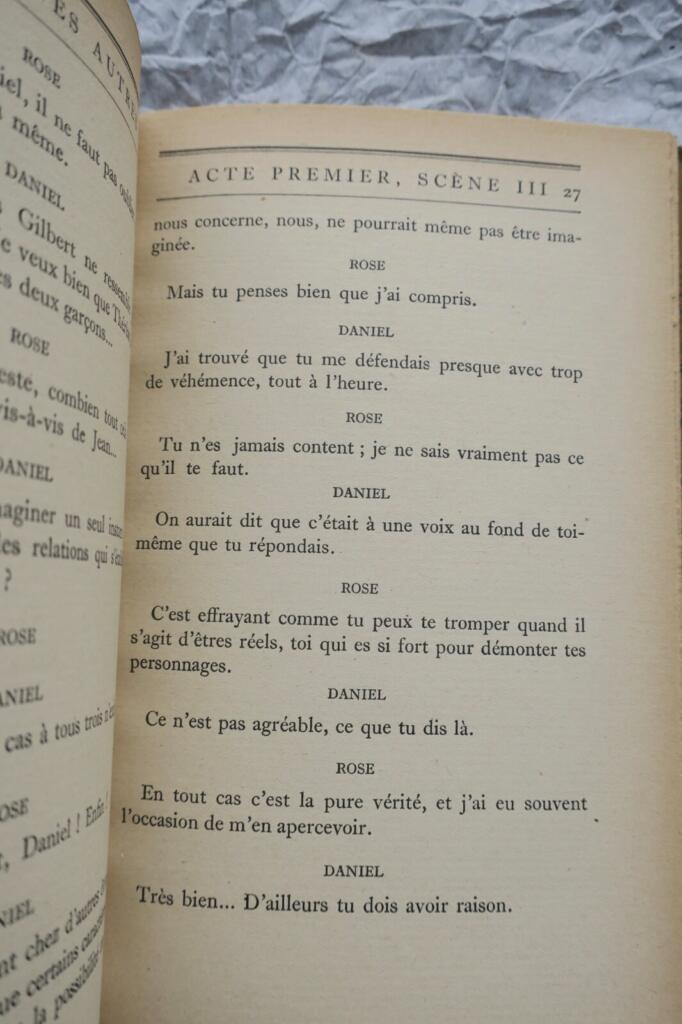MARCEL, Gabriel Le Coeur des autres. Trois actes