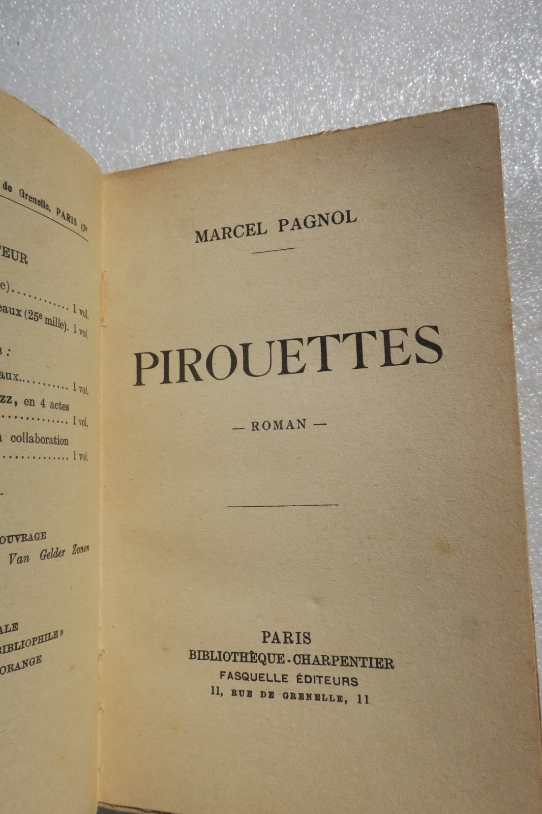 Marcel Pagnol Pirouetten