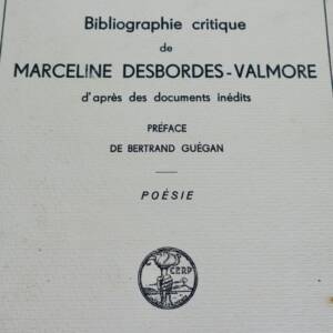 Marceline Desbordes-Valmore d'après des documents inédits Poésie