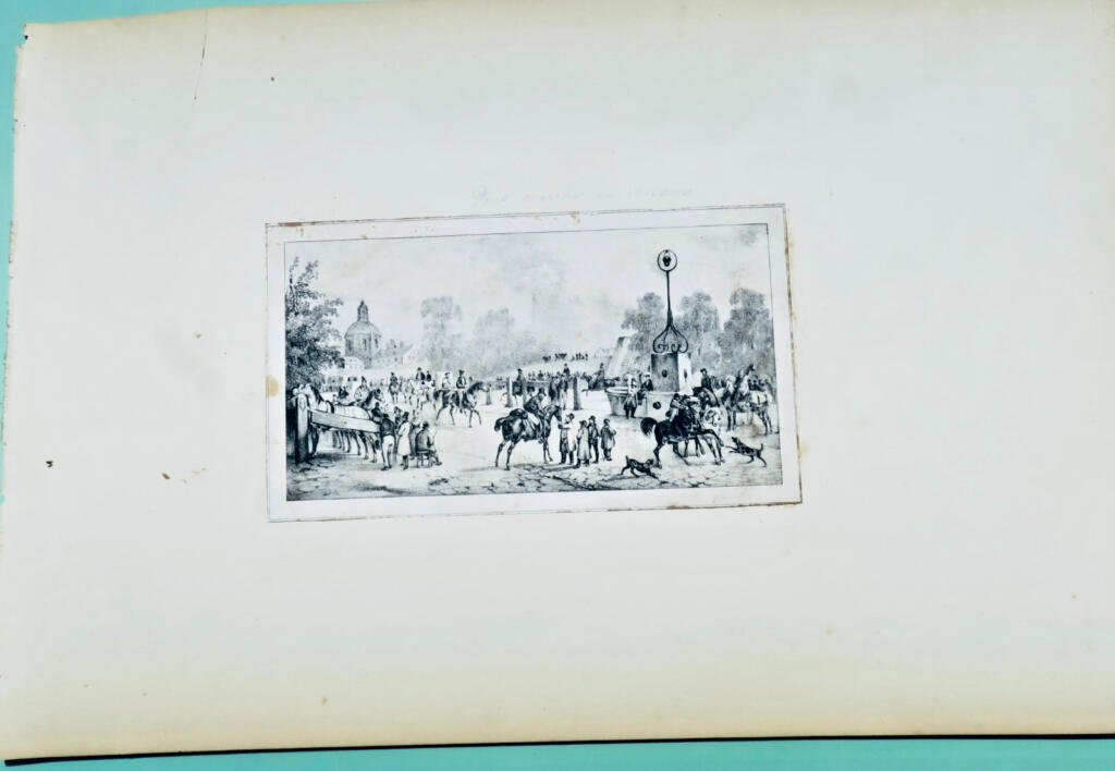 Pferdemart Lithographie