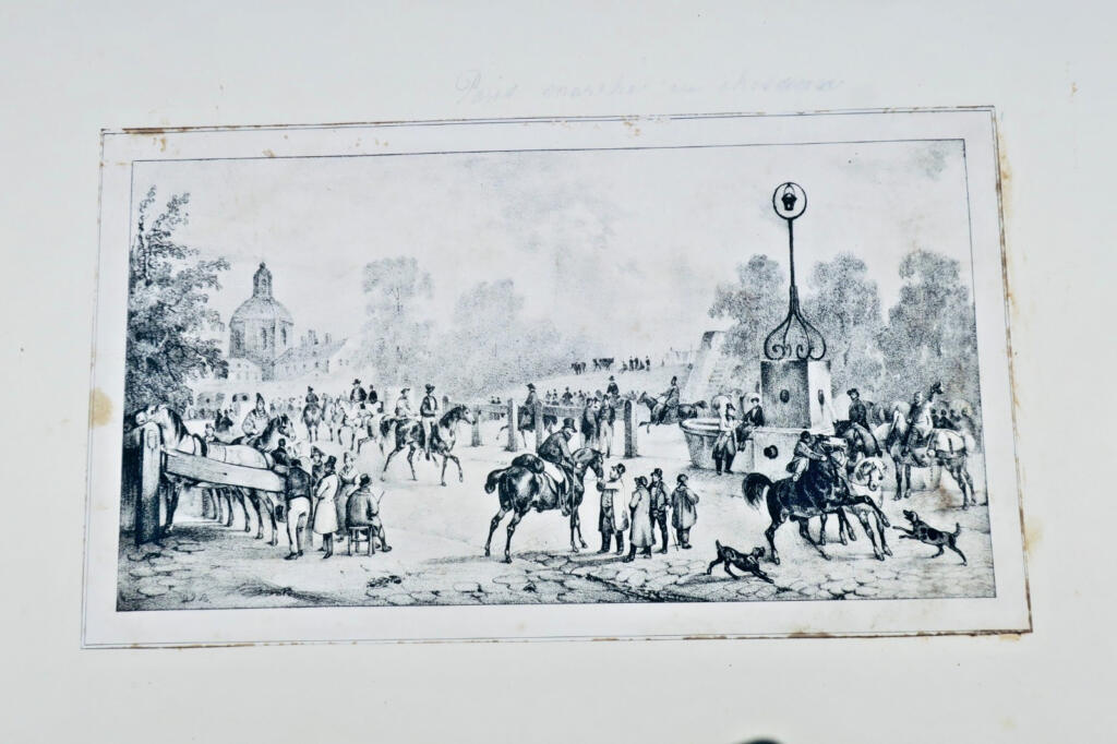 Pferdemart Lithographie