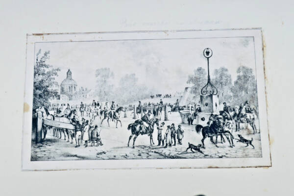 Horse Market Lithograph