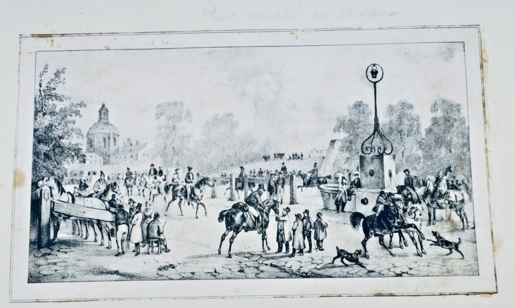 Pferdemart Lithographie