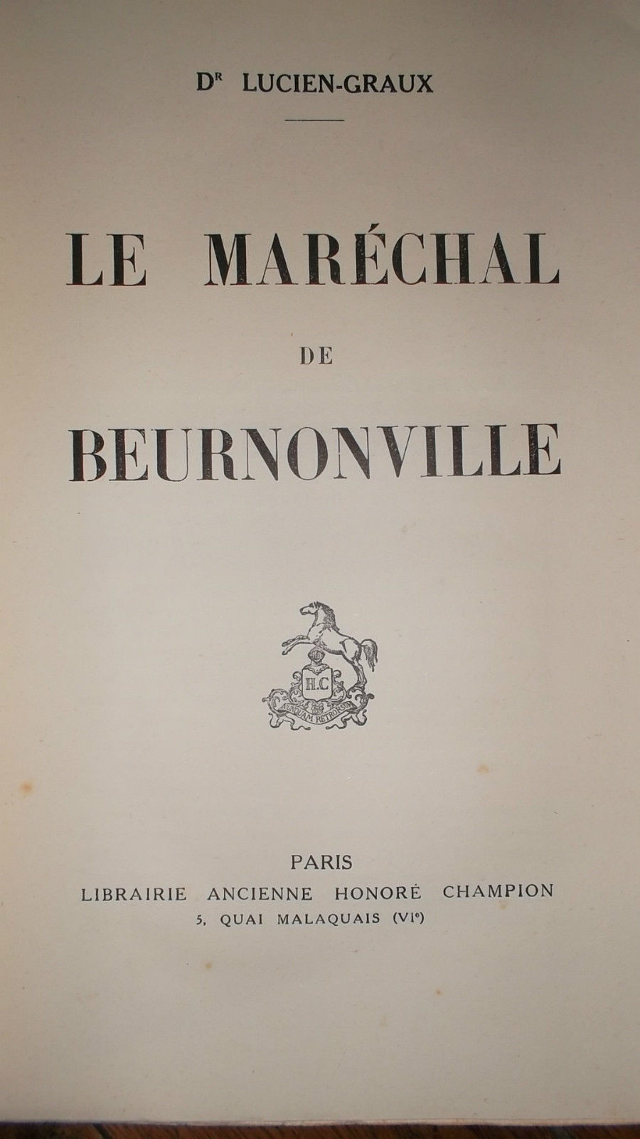 Maréchal de Beurnonville. + dédicace 1929