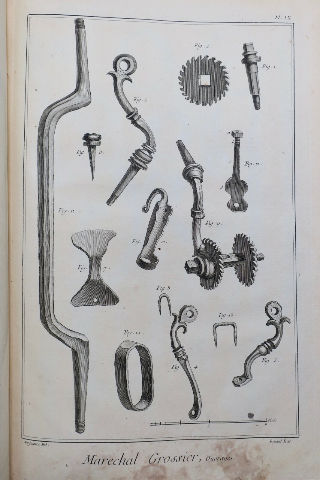 Collection maréchal-ferrant et planches grossières XVIIIème – Image 4