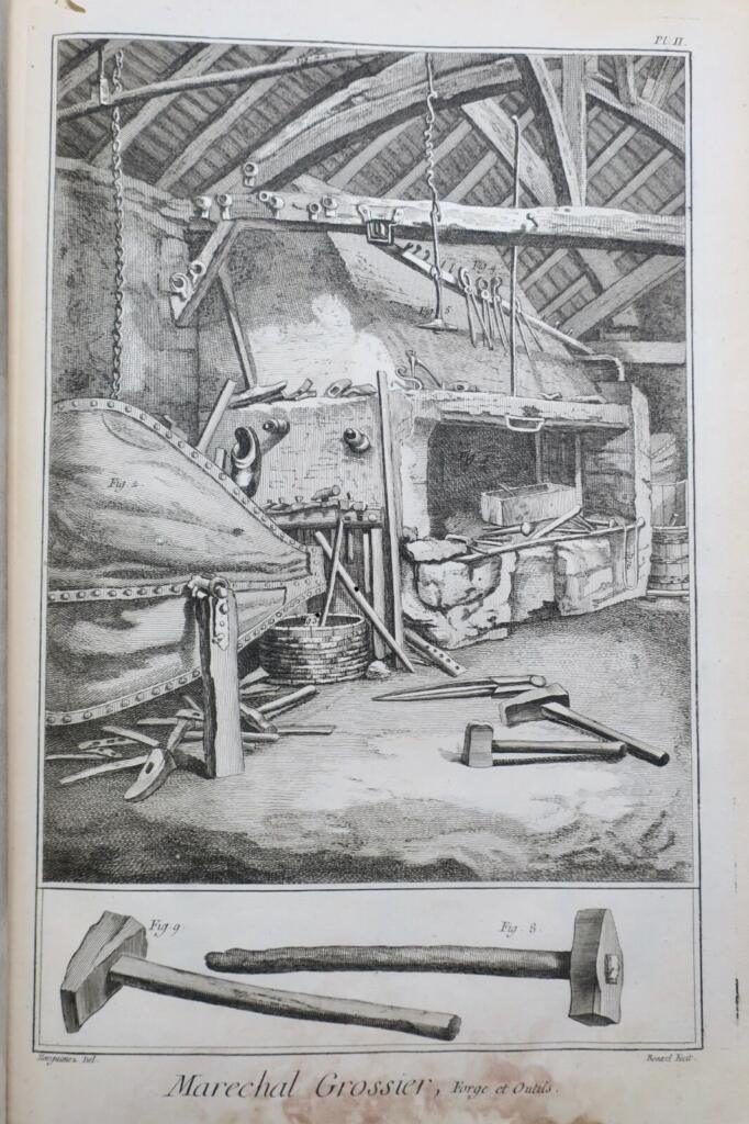 蹄铁匠与粗板：18世纪铜版画