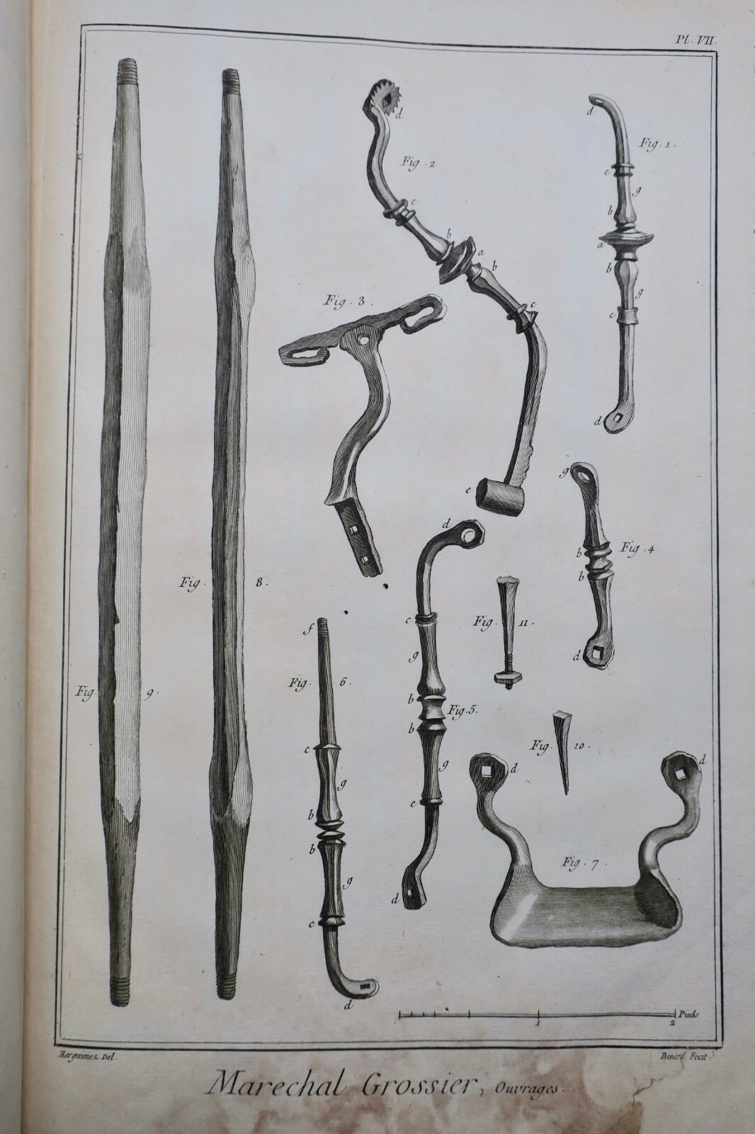 Collection maréchal-ferrant et planches grossières XVIIIème – Image 5