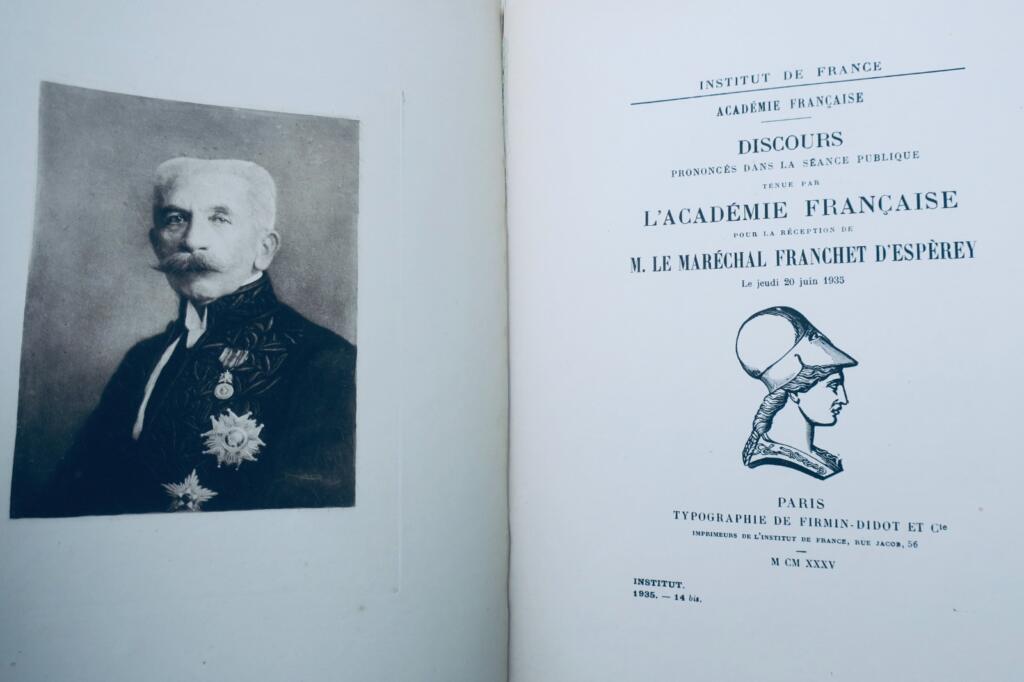 Marschall Franchet d'Espèrey Empfangsreden 1935