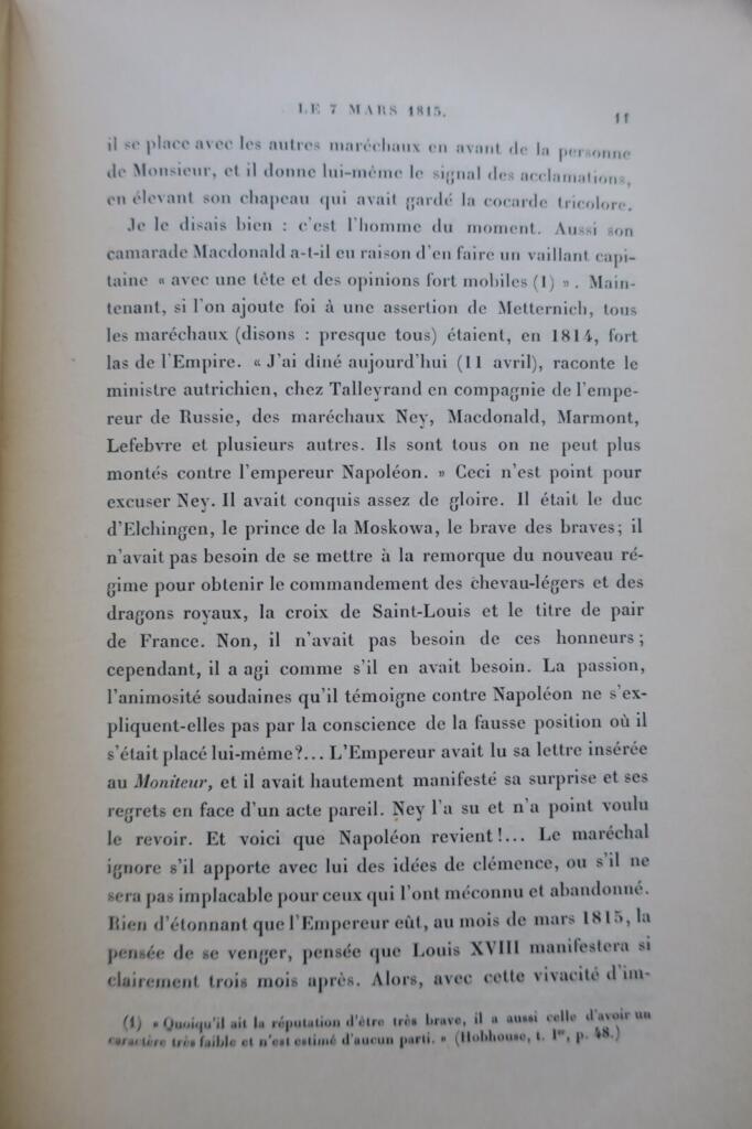 Maréchal Ney, 1815