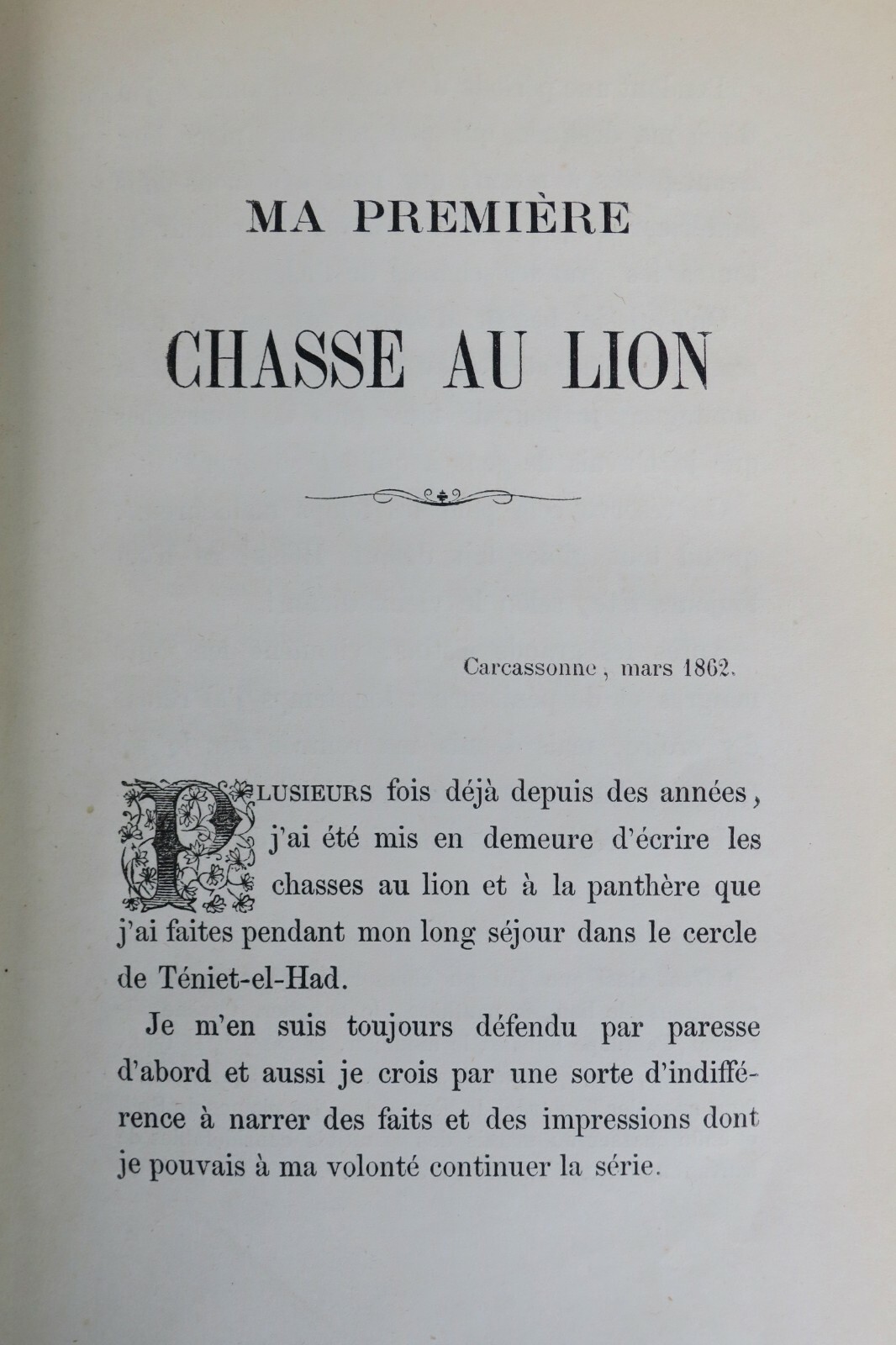 MARGUERITTE (Auguste) Chasses de l'Algérie. Alger, 1869 + envoi - Image 5