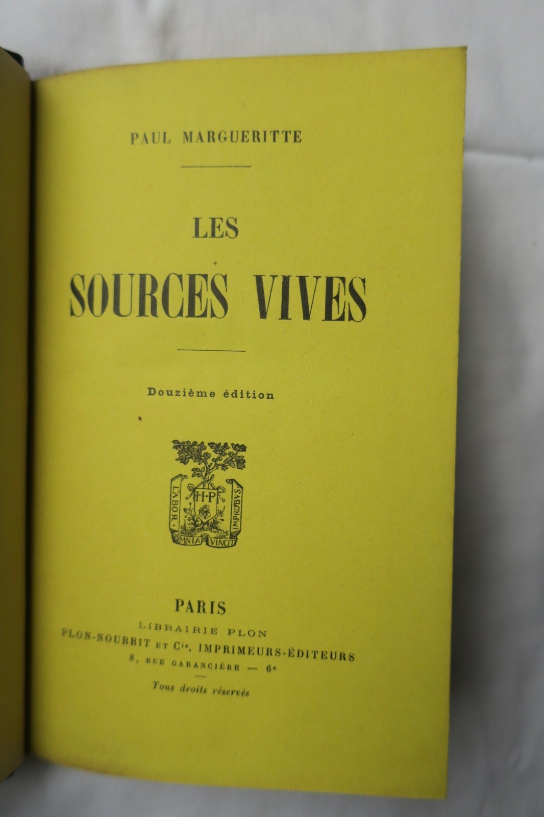 Eine angenehme Ausgabe<span class="lla-card-orig-wrap"><span class="lla-card-orig">❦ Margueritte Les sources vives 1913</span></span> - La Librairie Antique