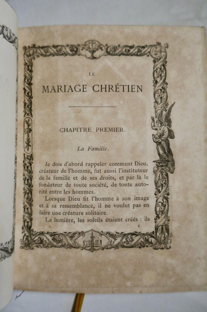 Mariage chrétien 1869