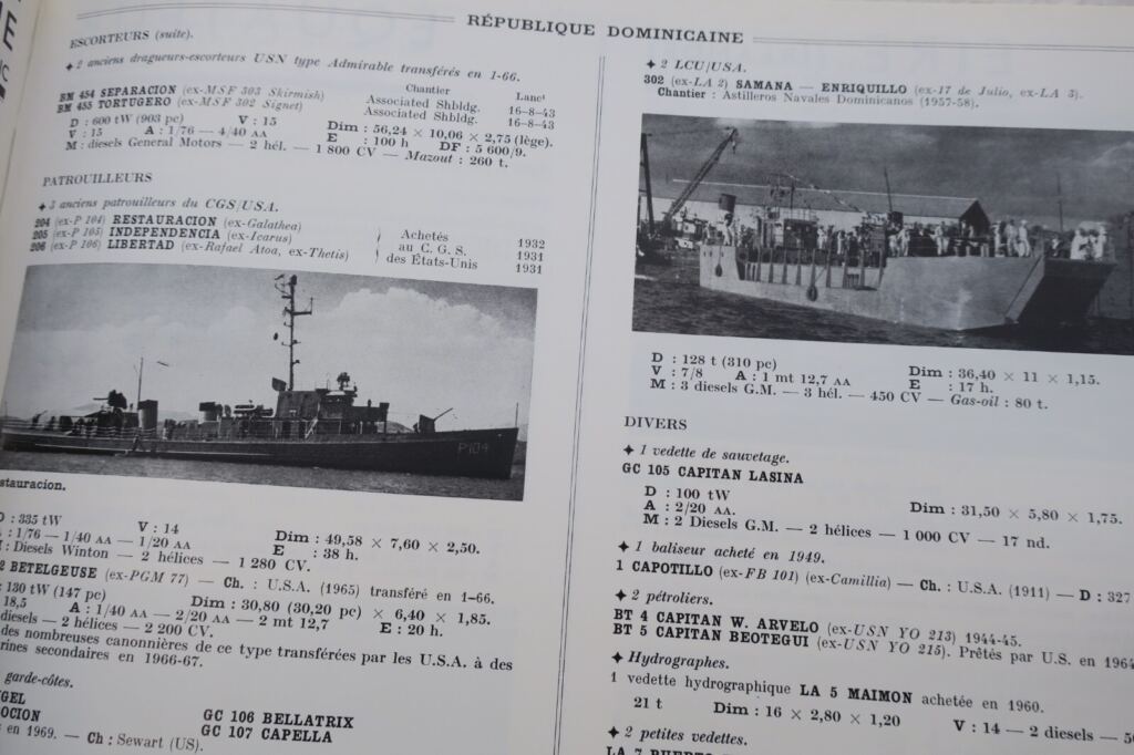 Überblick über die Kriegsschiffe