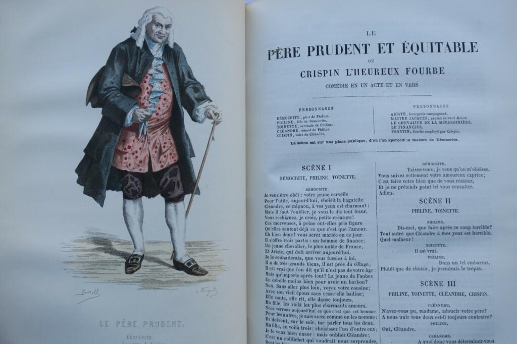 Gesammeltes Theaterwerk mit farbigen Porträts