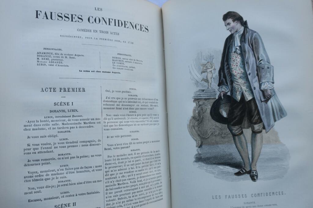 Gesammeltes Theaterwerk mit farbigen Porträts