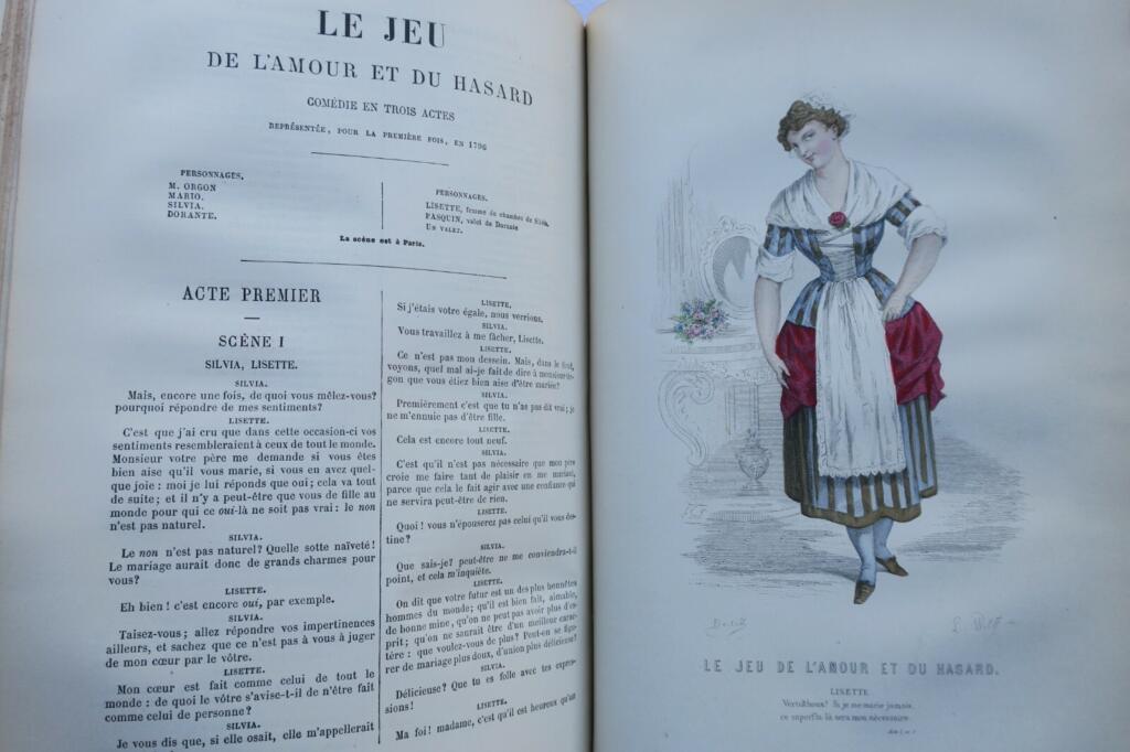 Gesammeltes Theaterwerk mit farbigen Porträts