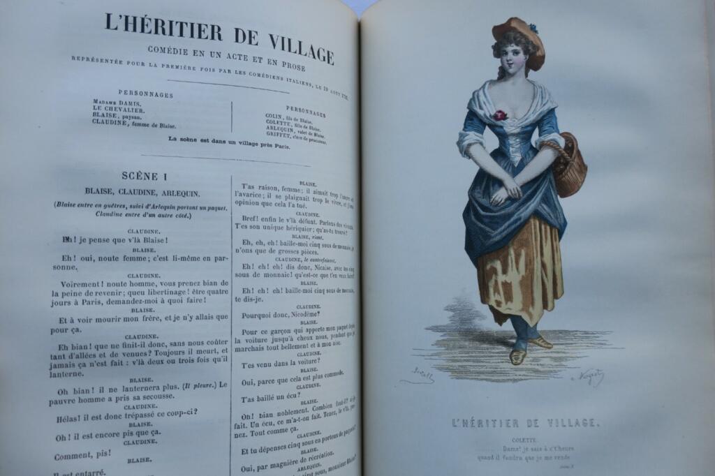 Gesammeltes Theaterwerk mit farbigen Porträts