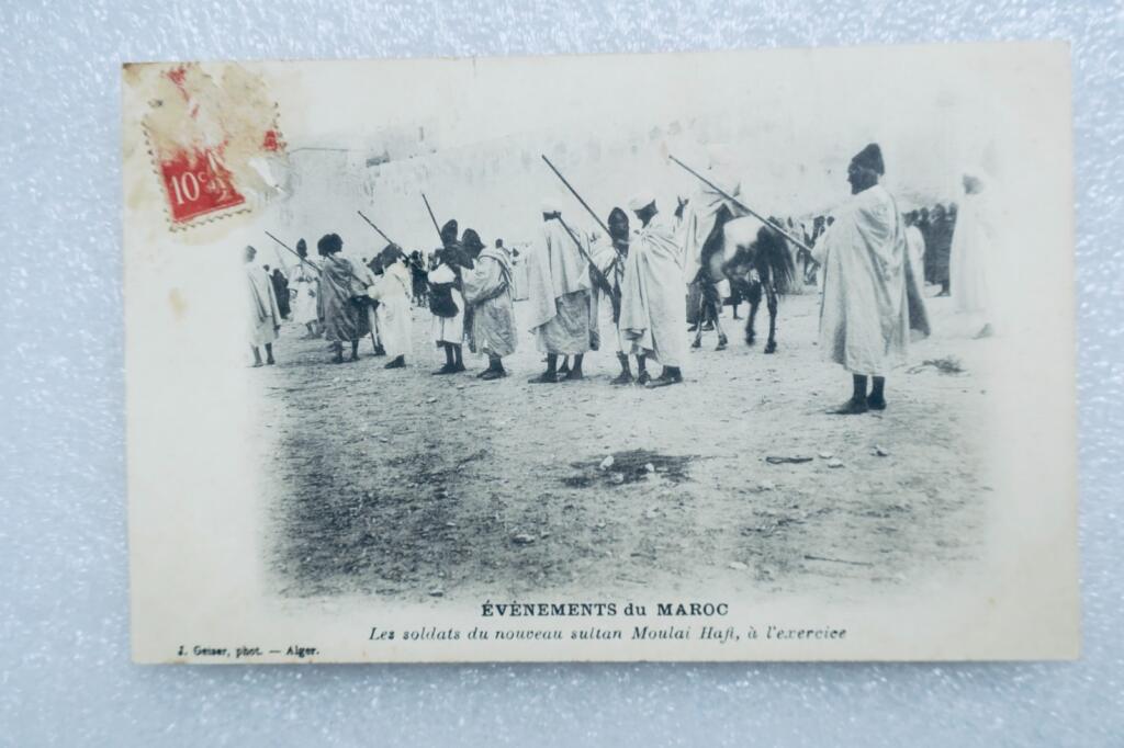 Marokko 1907 - Soldaten des neuen Sultans