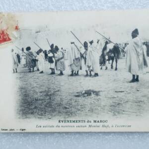 Maroc 1907 soldats du nouveau Sultan