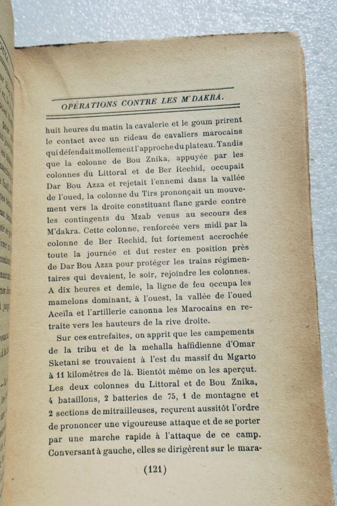 Morocco Captain Grasset of the 118th Infantry Regiment. Through the Chaouïa 1911