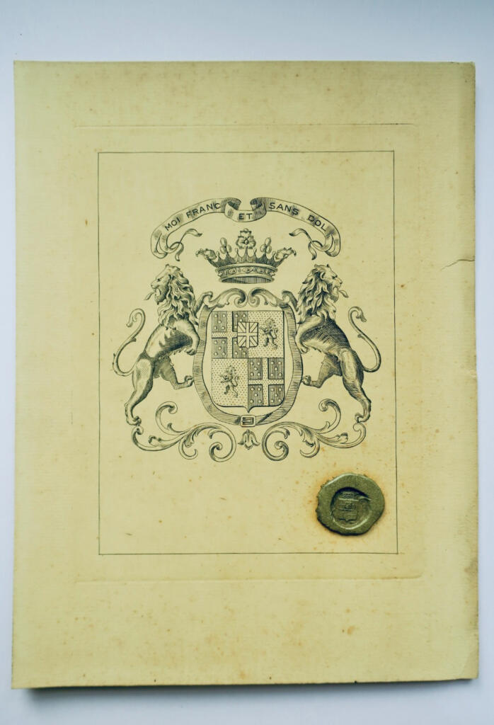 蠟封藏書票,17×23公分