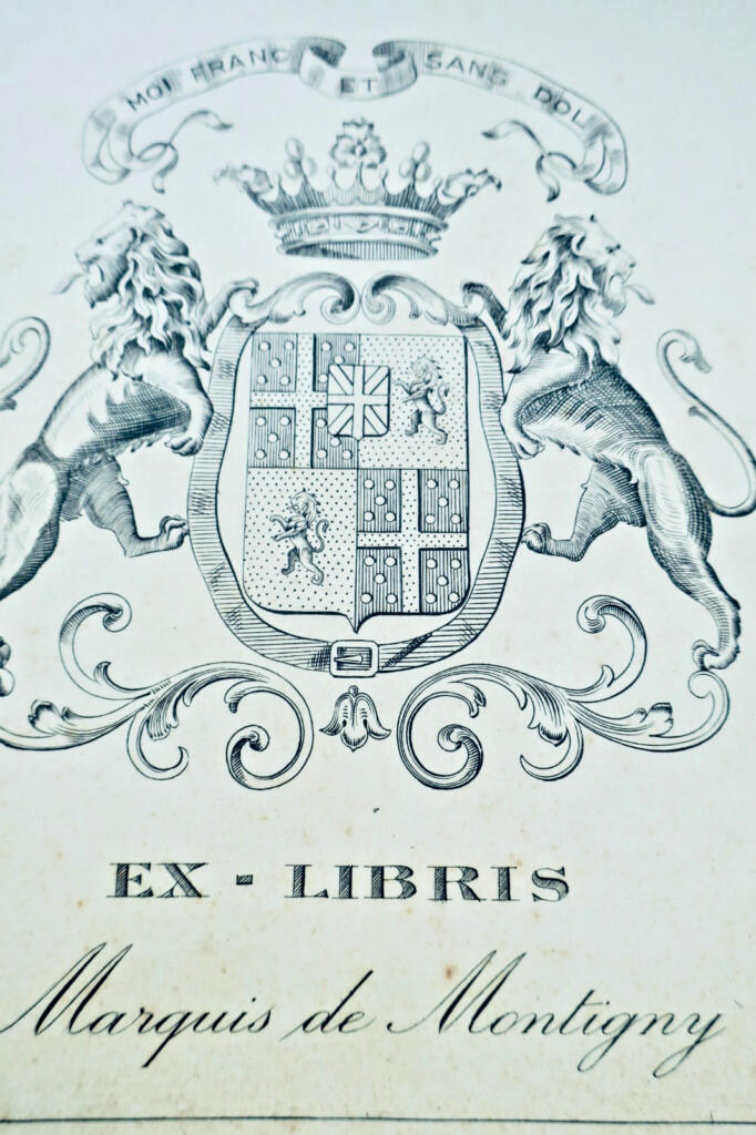 Ex Libris des Marquis De Montigny