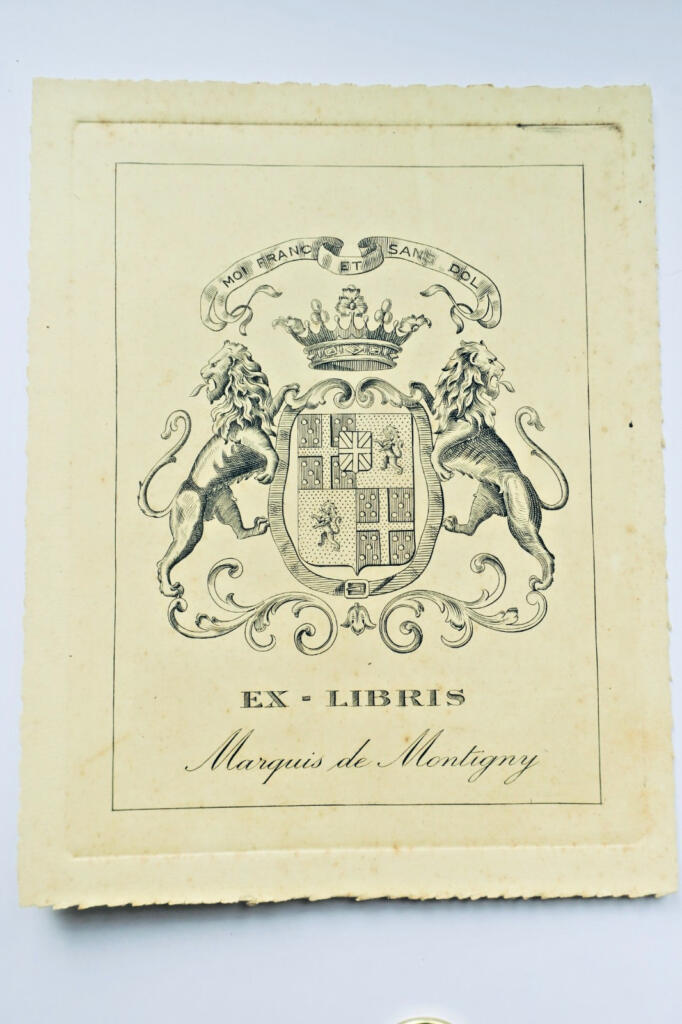 Ex Libris des Marquis De Montigny