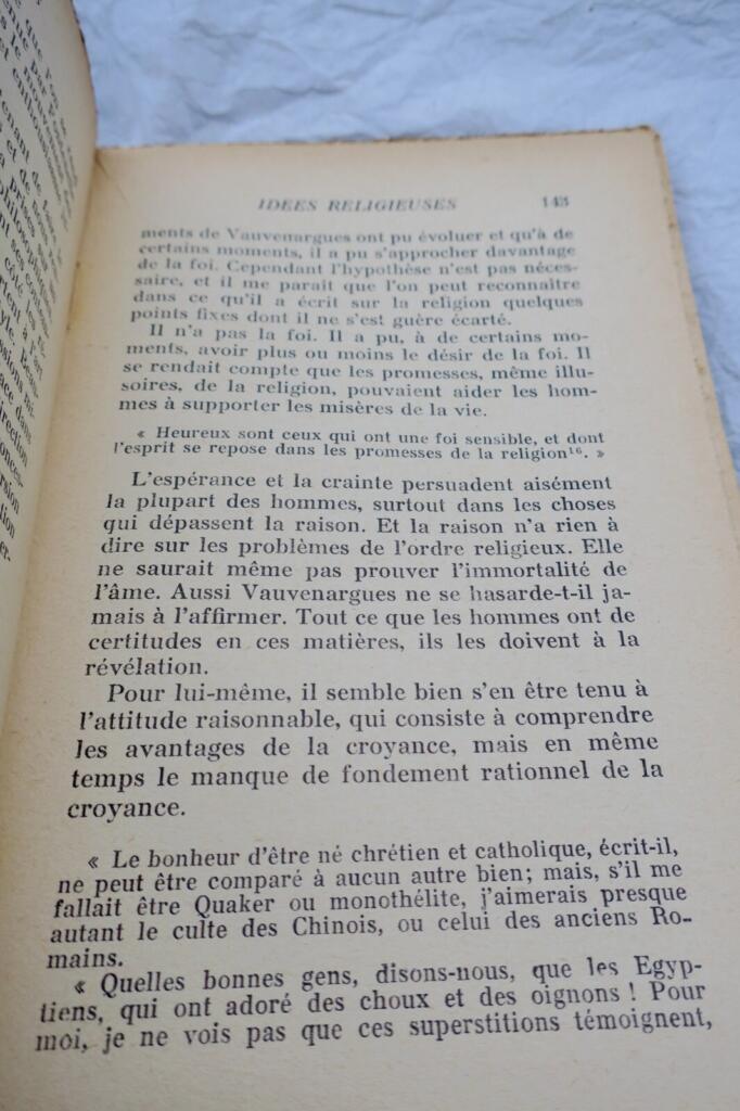 Vauvenargues: Leben und Denken
