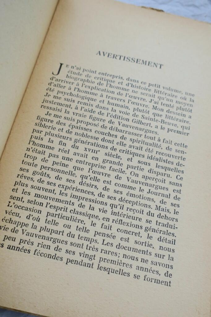 Vauvenargues: Leben und Denken