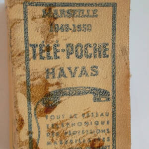 Marseille 1949-1950 tele poche HAVAS 42 x 72 mm minuscule