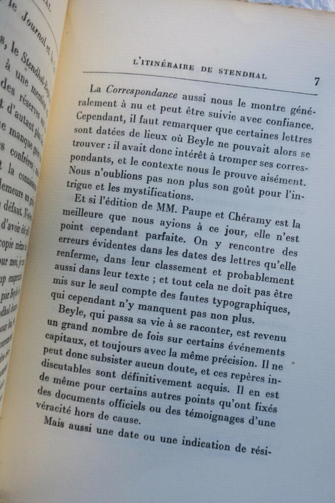 Stendhals literarische Reise